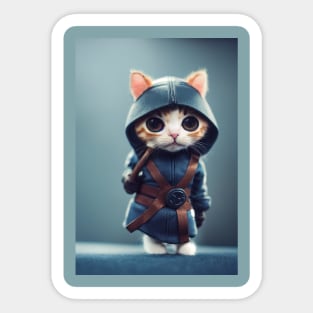 Ninja Cat Toy Sticker